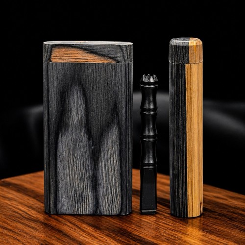 Black white wooden - 4”,