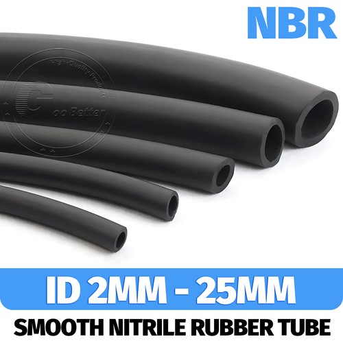 Black smooth nitrile - smooth, rubber