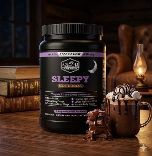 Black forest sleepy hot cocoa - sleepy,