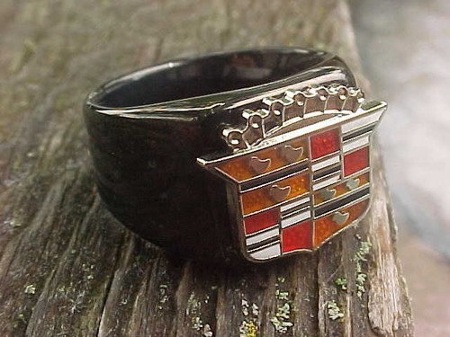 1950s cadillac crest black - crest,