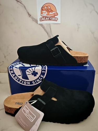 Sabot birkenstock boston nero - sabot,