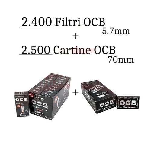 2400 filtri ocb pre tagliati - filtri, pre-tagliati