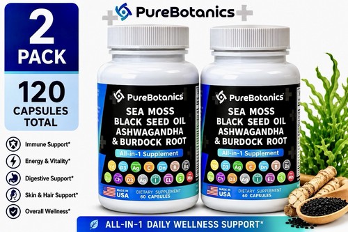 Sea moss black seed - sea, moss,
