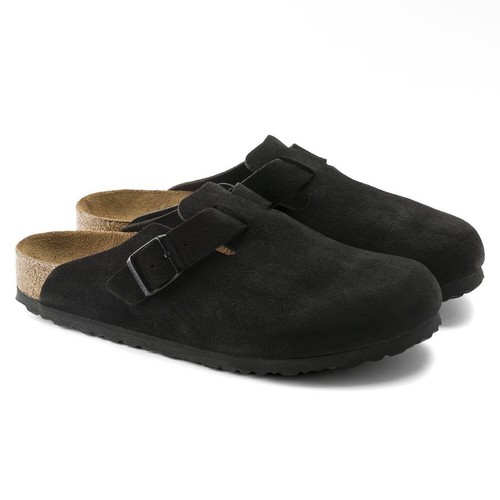 Birkenstock boston taupe suede - birkenstock,