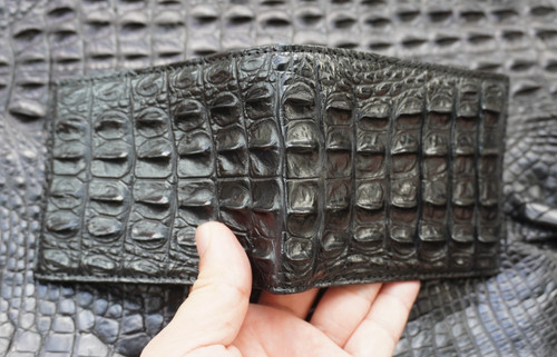 Black genuine crocodile - genuine,