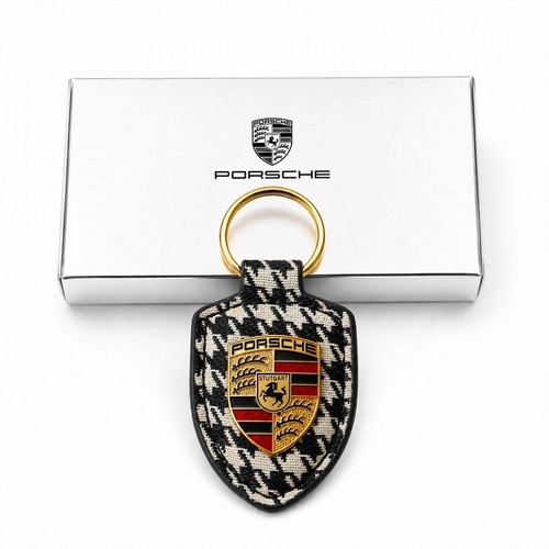 New porsche pepita crest key - new,